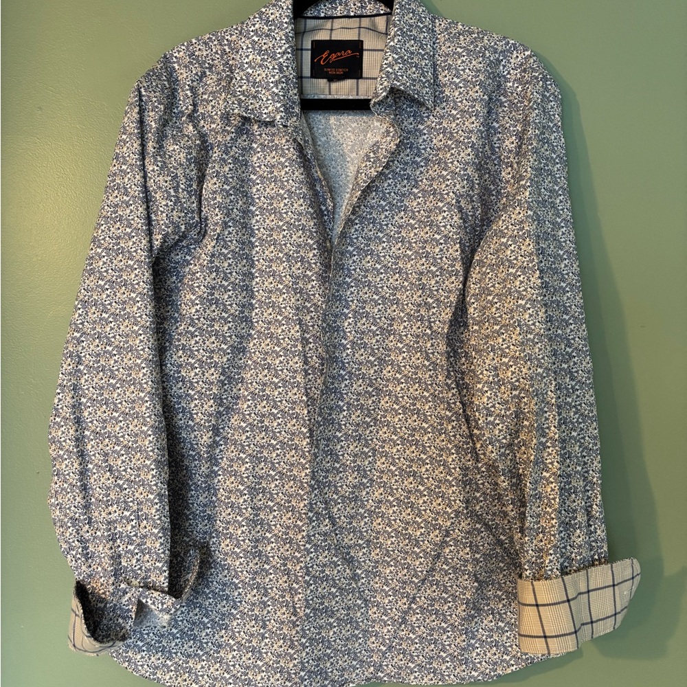 Blue Floral Men's Shirt